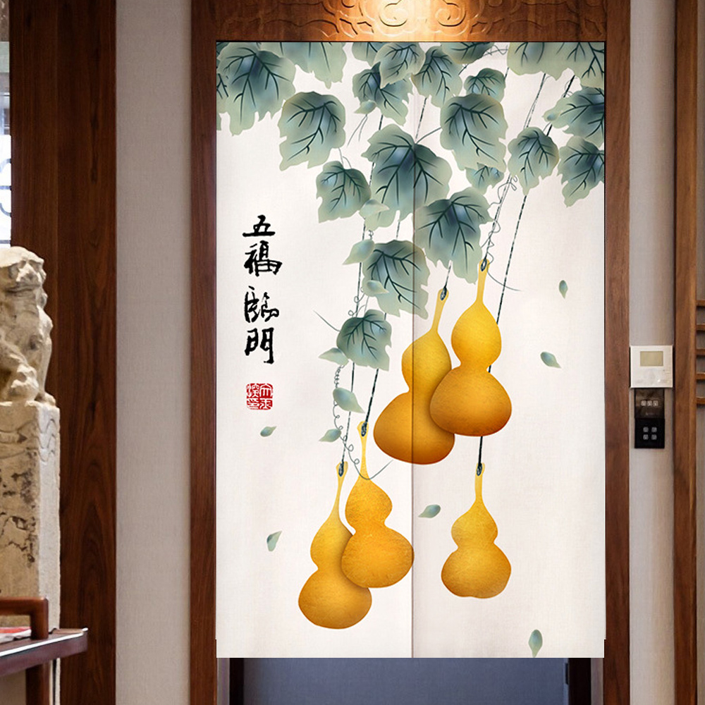 Noren Curtain Doorway - 運のシンボルが付いたドアカーテン,キッチン,寝室の装飾,家の入り口の吊り下げ,窓
