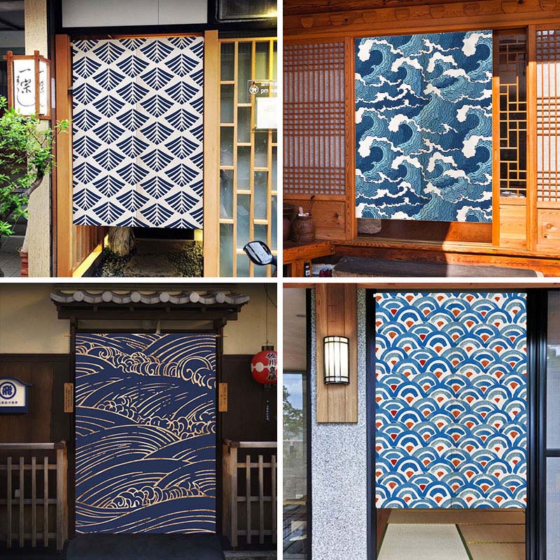 Noren Curtain Doorway - キッチン,パーティション,寝室のドア,カーテン,リネン用の芸術的な絵画ペンダント