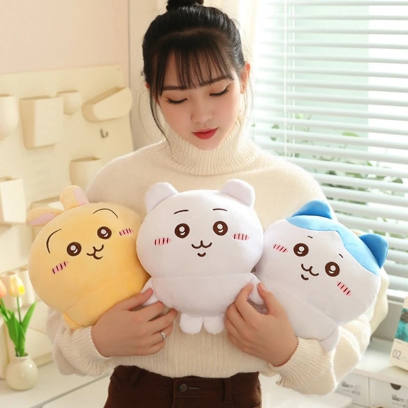 Japanese Lifestyle Goods - とても柔らかいハチワレぬいぐるみ、素敵なうさぎ枕、和風アニメぬいぐるみ、かわいいぬいぐるみ、ソファベッド背もたれクッション、女の子へのプレゼント