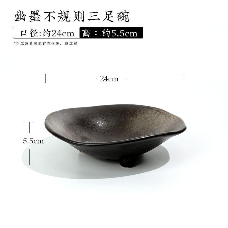 Ikebana Vase Kenzan - レトロ禅風セラミック三足花瓶 中国風/和風生け花容器 ケンザン 花器 オハラ式ホームデコレーション用