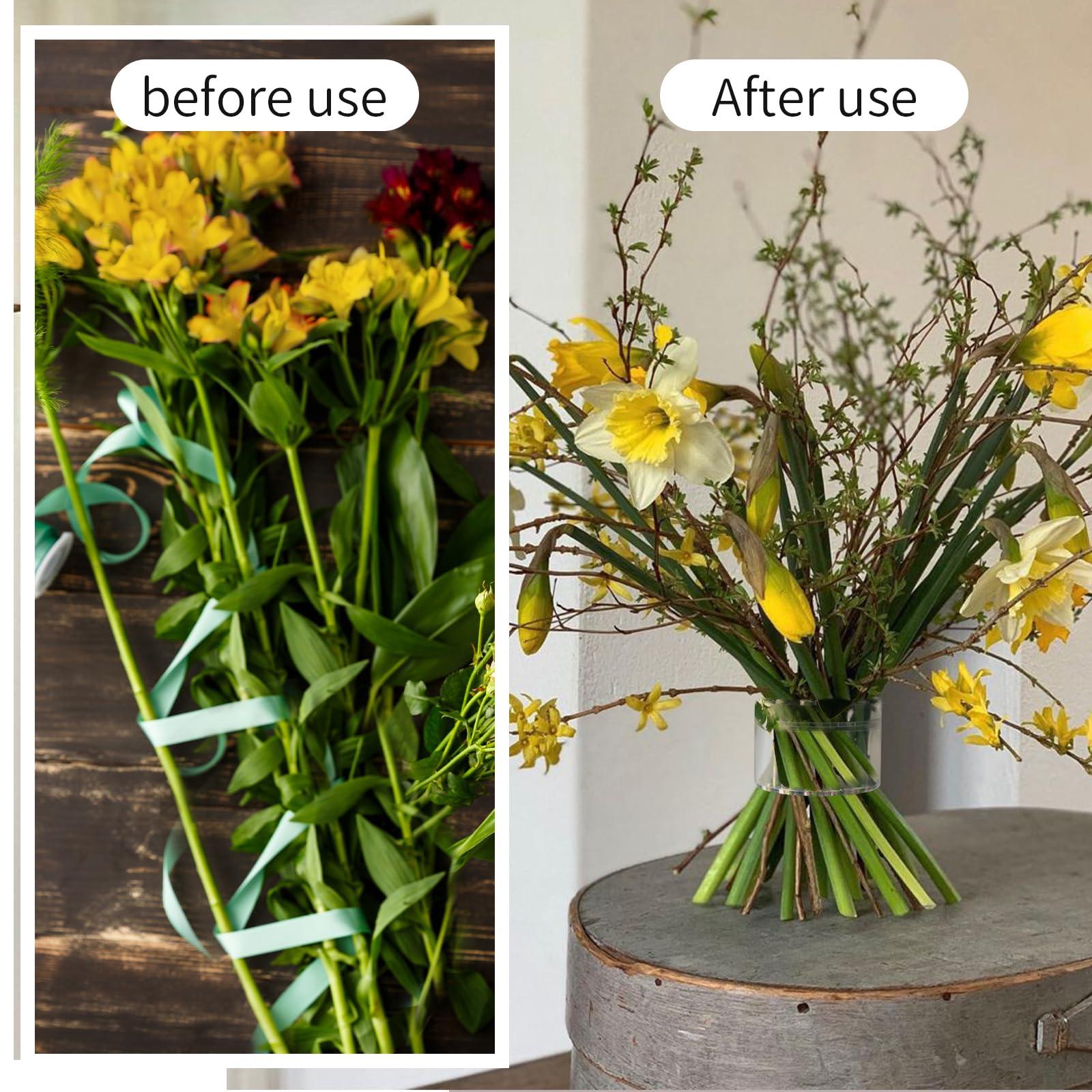 新しいスパイラル型の生花ホルダー、花瓶用フローラルグリッド、 - Ikebana Vase Kenzan のレビューと価格