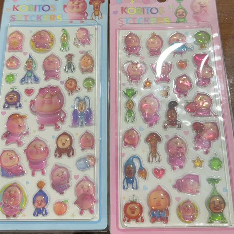 2 個かわいいコビト 3D レリーフクリスタルステッカー和風 - Japanese Lifestyle Goods のレビューと価格