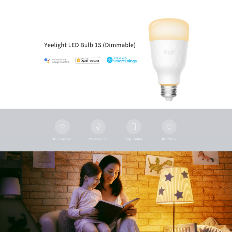 Yeelight LED電球 1S E26/E27 暖色調  - Yeelight Light Smart Bulb のレビューと価格