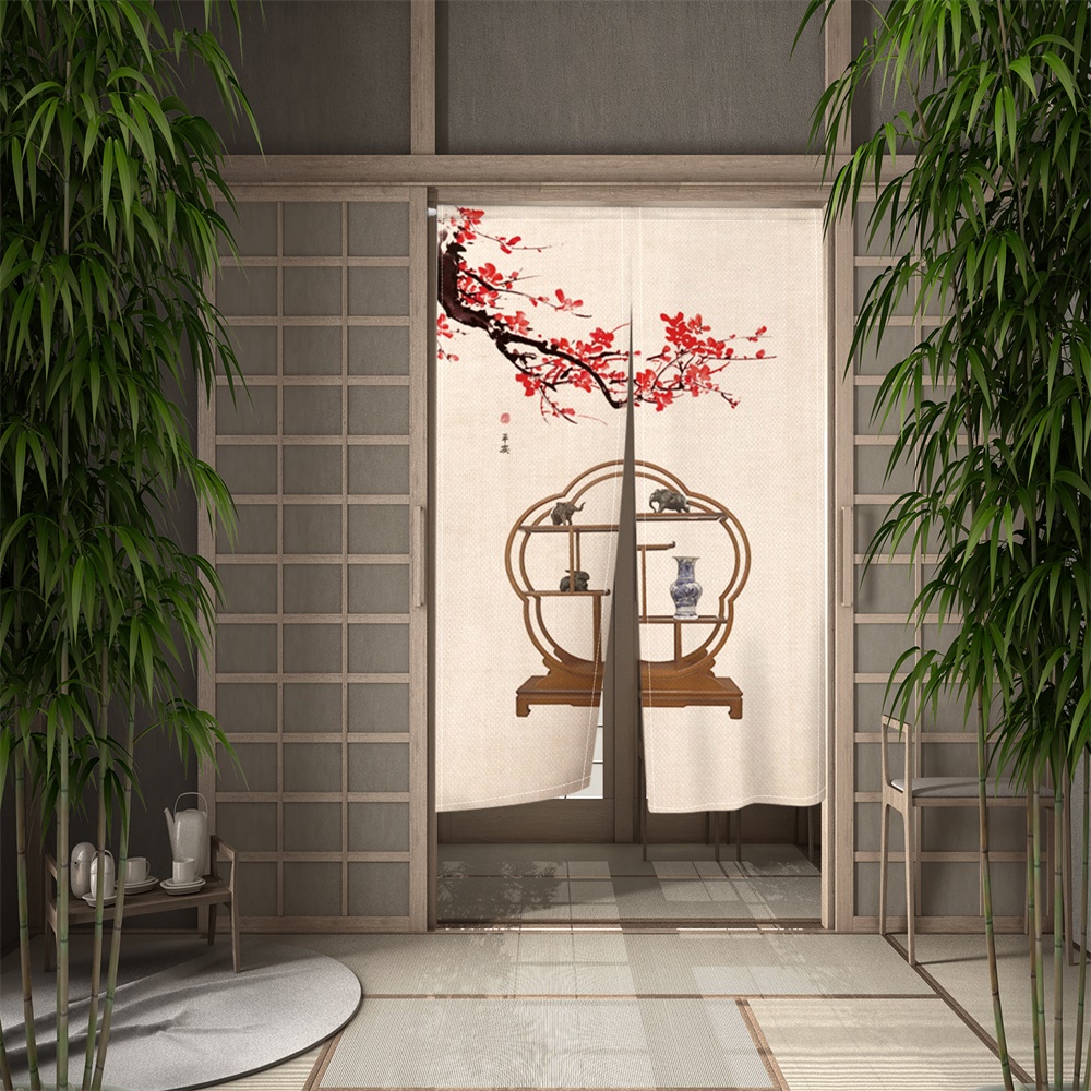 日本の伝統的な中国の絵画ドア,室内装飾,表面実装,寝室,キッ - Noren Curtain Doorway のレビューと価格
