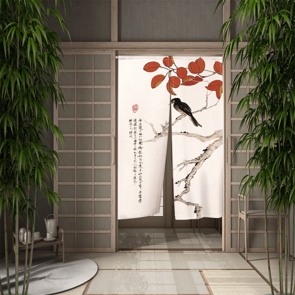 日本の伝統的な中国の絵画ドア,室内装飾,表面実装,寝室,キッ - Noren Curtain Doorway のレビューと価格