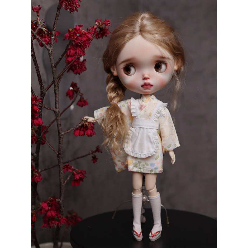 メイドスタイル和風着物浴衣スカート服モデル 1/6 ブライス - Japanese Lifestyle Goods のレビューと価格
