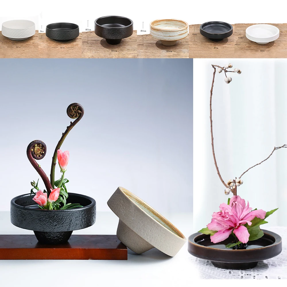 日本の妖精のカエルのセラミック花の花瓶、ikebana花の配 - Ikebana Vase Kenzan のレビューと価格